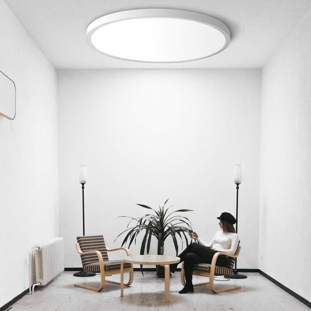 9 Inch Round LED Ceiling Light – 18W – White – 3000K / 4500K / 5000K / 6500K – Flush Mount Ceiling Light – Local Stock (US/UK/DE)