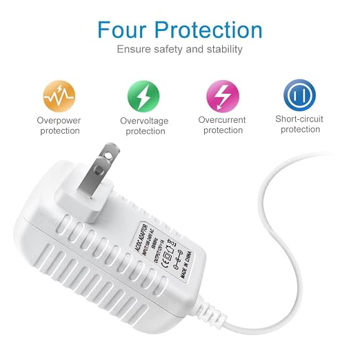 DC 12V Power Supply Adapter with On/Off Switch, 12W/24W/36W Options, US Plug, White Housing, 100–240V AC Input, Wall Plug Charger for LED Strip Lights and Electronics