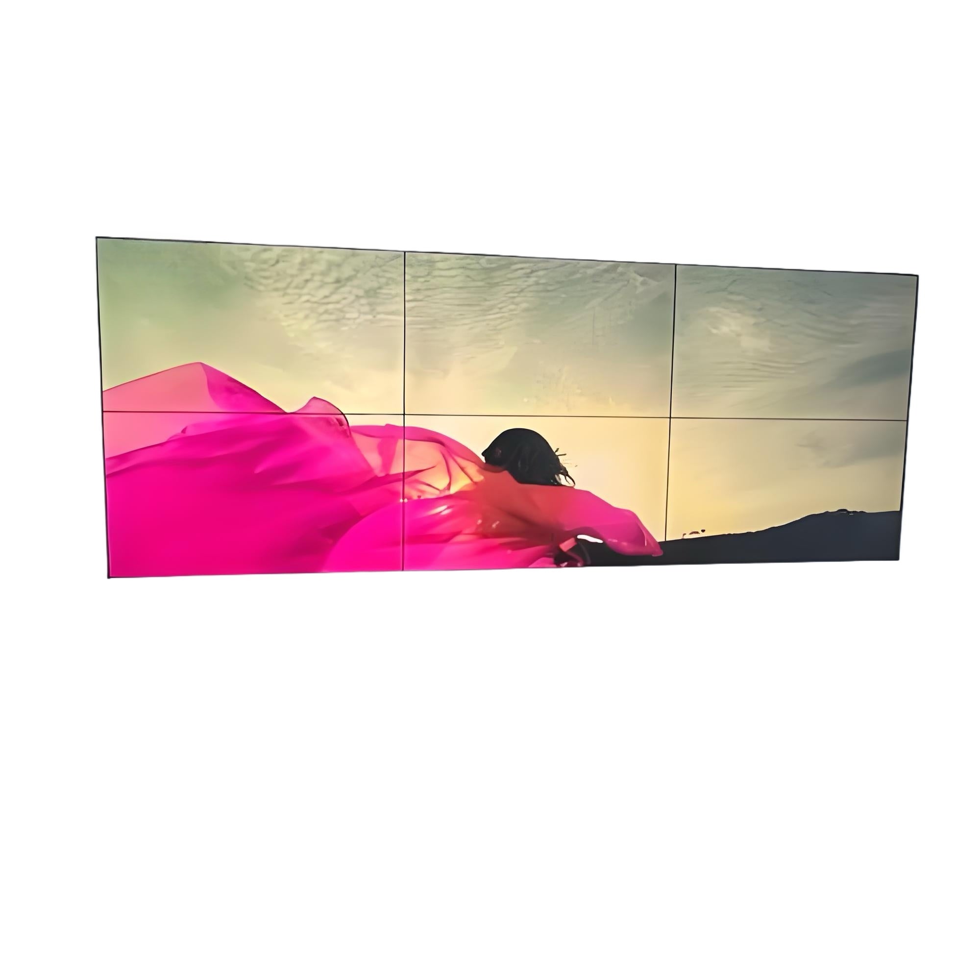 49” BOE LCD Video Wall – 3x2 Kit (6 Panels) | 1920x1080 FHD | 500 nits | Ultra Narrow Bezel 3.5mm | HDMI Splicer + Wall Mount Included