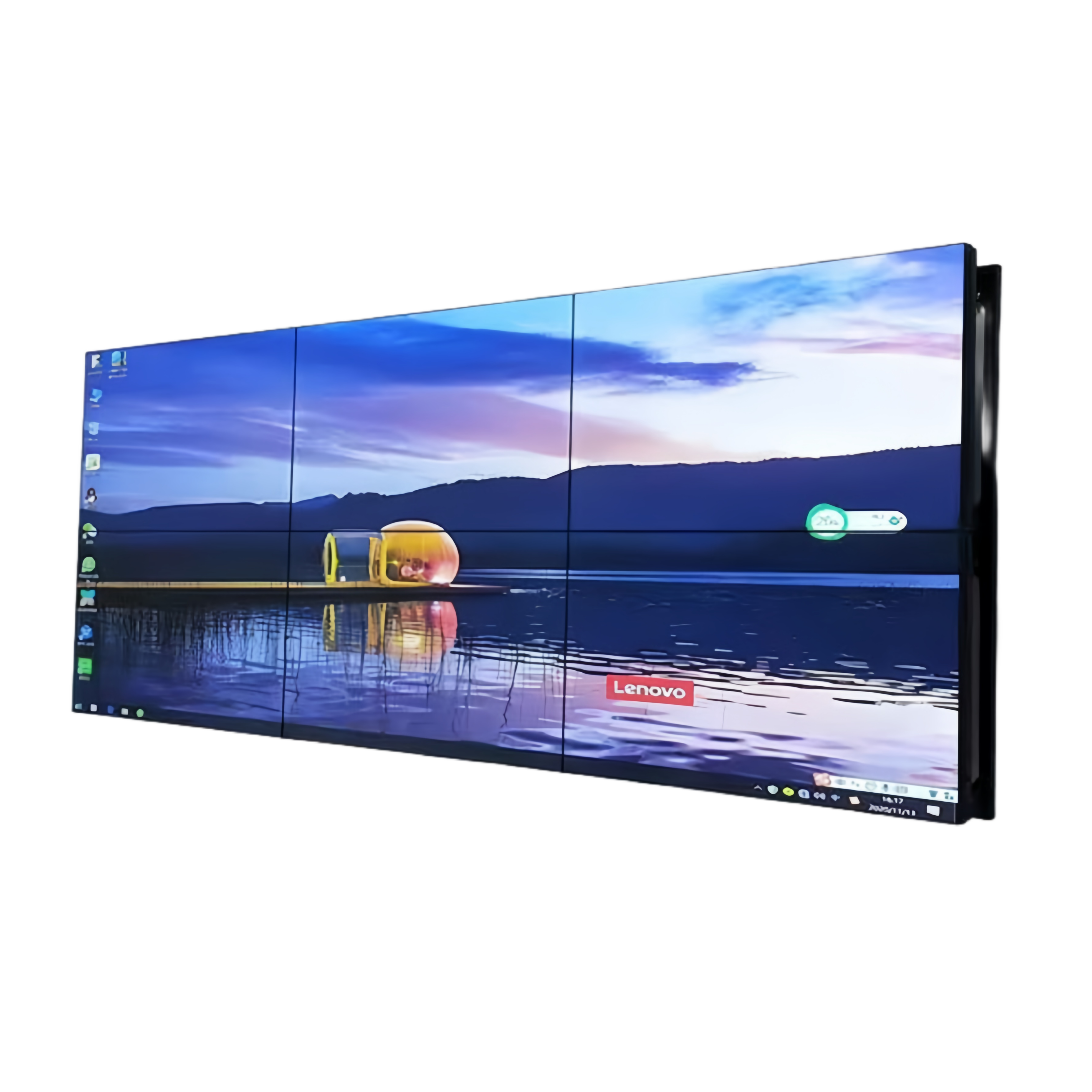 55-Zoll-BOE-LCD-Videowand – 3x2-Kit (6 Panels) | 1920 x 1080 FHD | 500 Nits | Ultraschmaler Rahmen 0,88 mm | 1,7 mm | 3,5 mm | HDMI-Spleißer + Wandhalterung enthalten