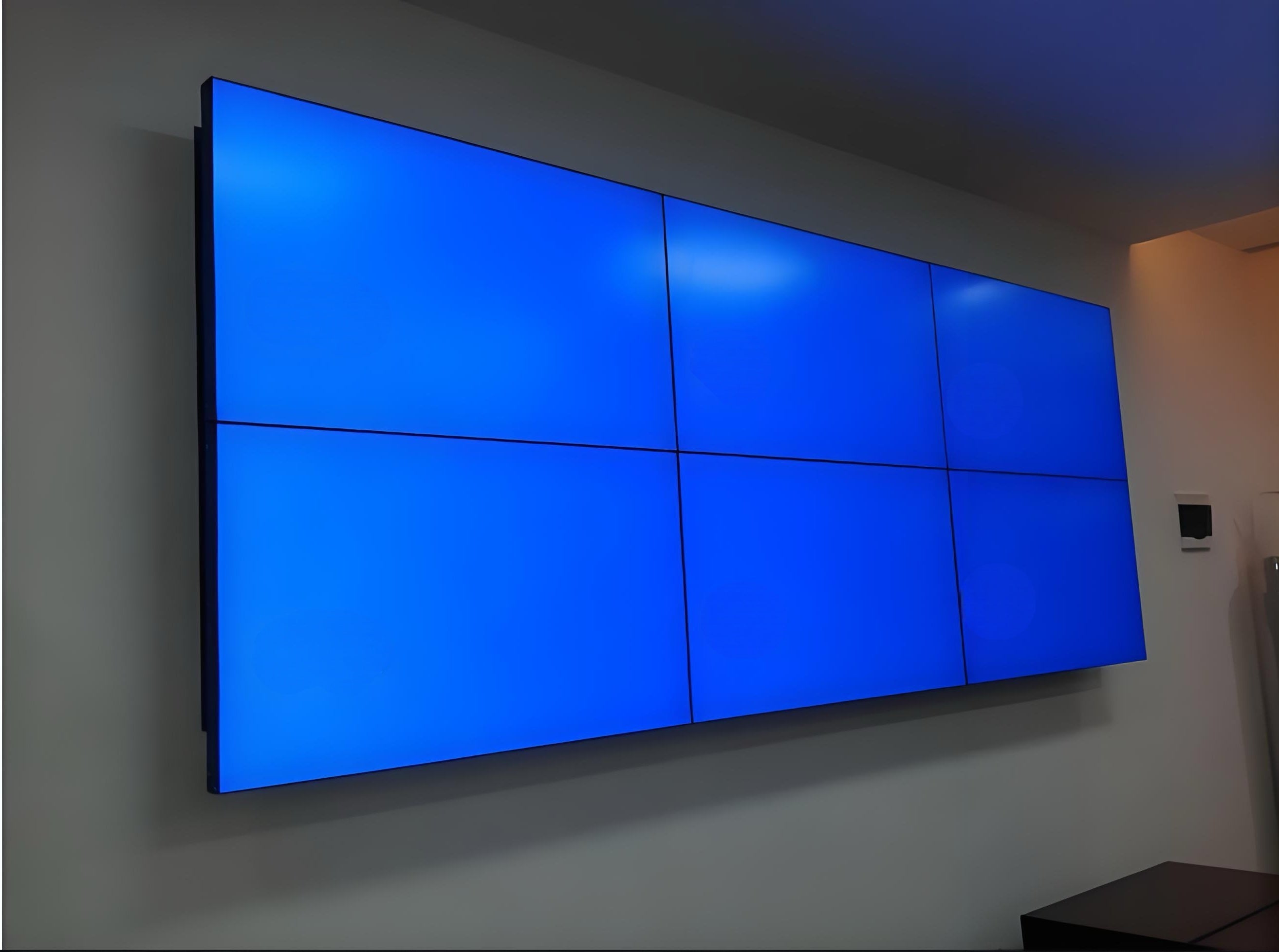 65” BOE LCD Video Wall – 3x2 Kit (6 Panels) | 1920x1080 FHD | 500 nits | Ultra Narrow Bezel 3.5mm | HDMI Splicer + Wall Mount Included