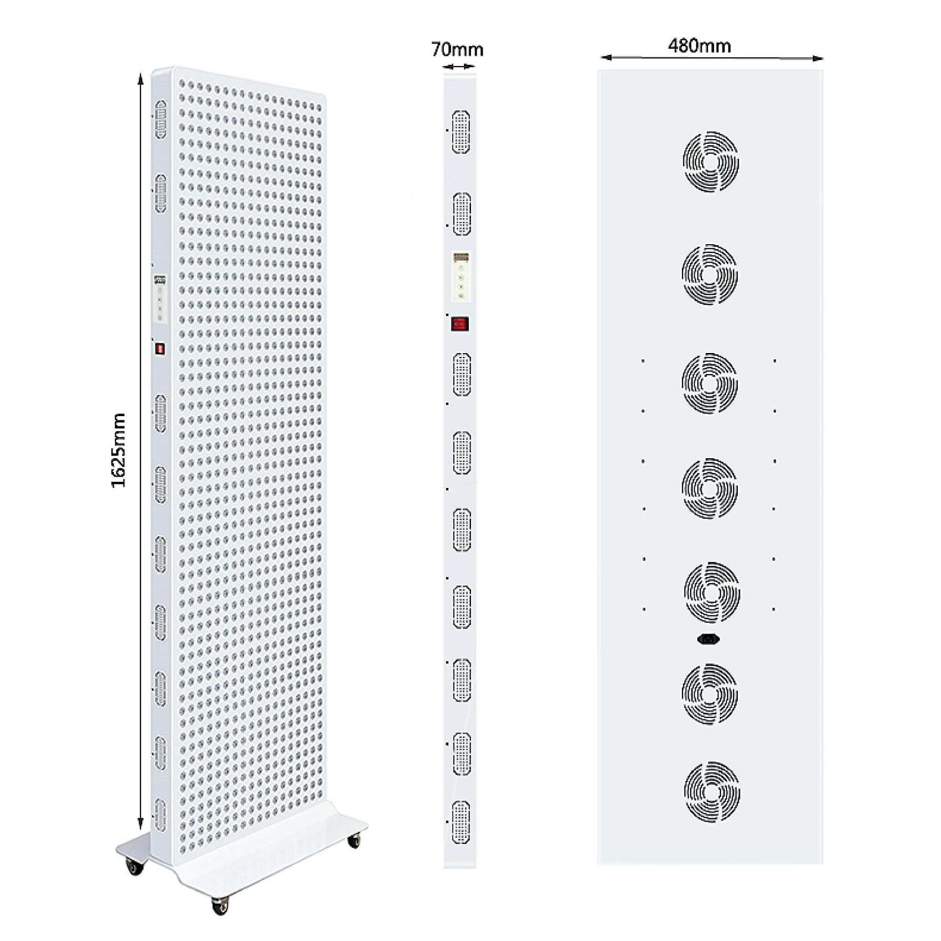 ALPRO4000 Red LED Light Therapy Panel, 1000W Deep Red 660nm & Near Infrared 850nm LED Light Therapy
