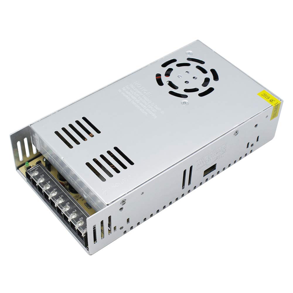 DC 12V/24V Switching Power Supply 300W–600W, AC 110/220V Input, High Power LED Driver Transformer, Cooling Fan Metal Case, CE/FCC/RoHS Certified