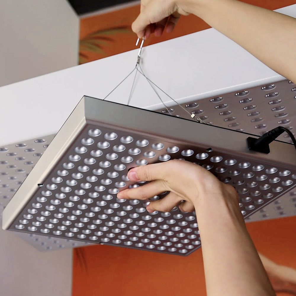 LED Red Light TherapyPanel -24W SMD2835 LED Panel Deep 660nm and Near-Infrared 850nm LED Light Combo for Skin Beauty, Pain Relief of Muscles and Joints