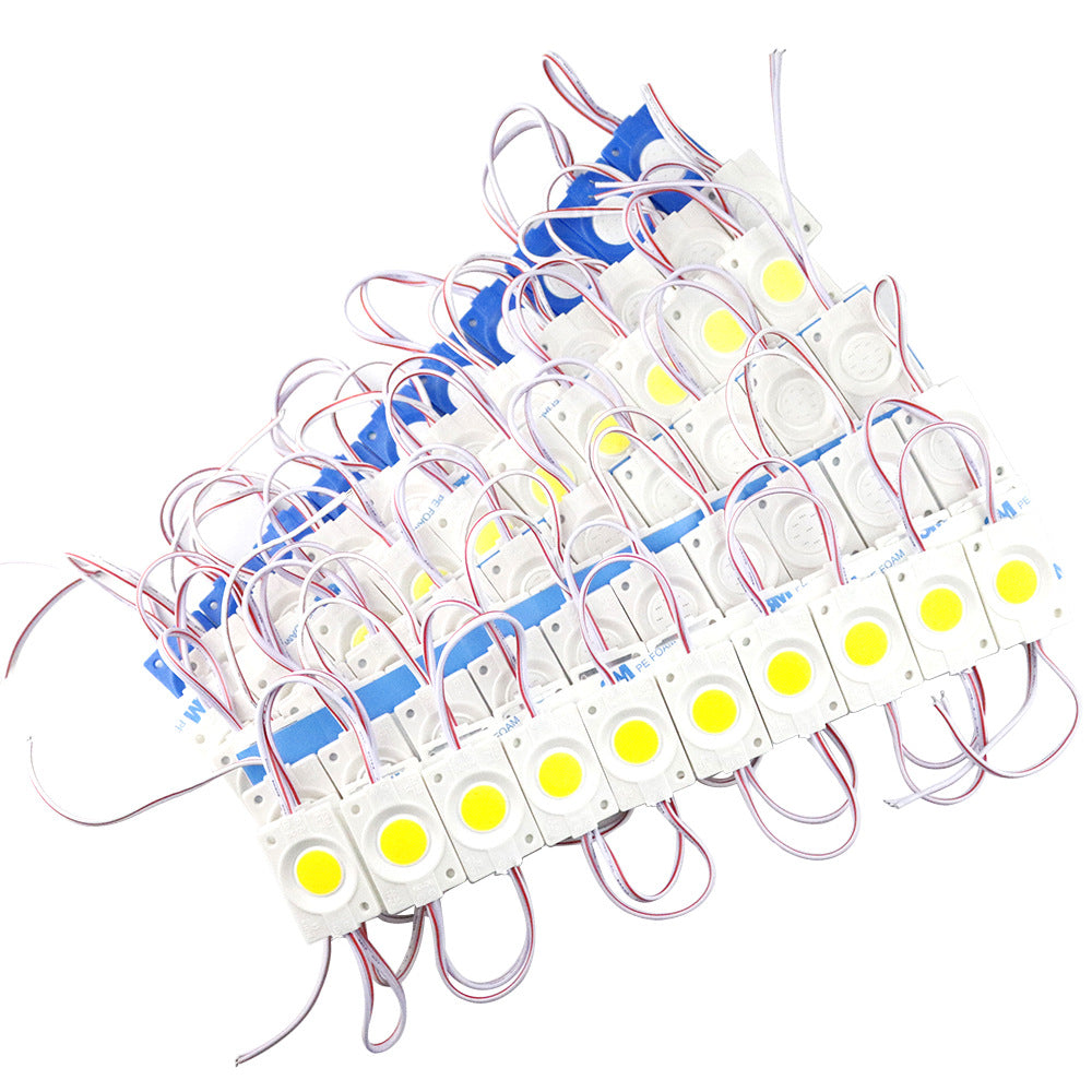 Lot de 20 modules LED SMD5730, 4 LED DC12 V, 130-150 lm, 2 W, faisceau 160°, étanche IP67, avec ruban adhésif au dos