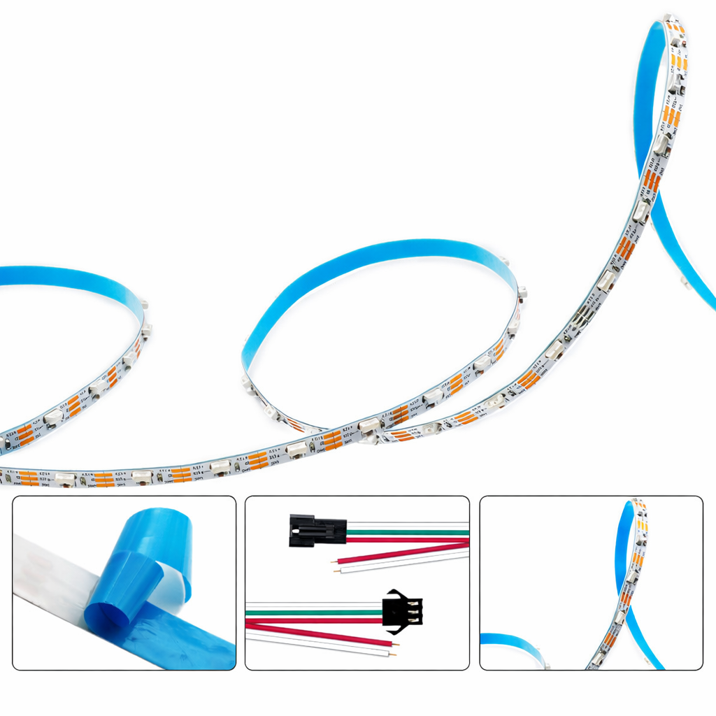 Bandes LED RVB 5 m, SMD5050-600, 120 LED par mètre, double rangée flexible, largeur 15 mm