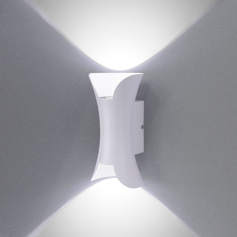 Waterproof LED Wall Light - 6W / 10W / 20W / 30W | 3000K / 6500K | White / Black / Black & Golden / White & Golden | Up & Down Outdoor Wall Sconce for Porch, Garden, Balcony & Indoor Decoration | Aluminum Housing | IP65 | 2-Pack