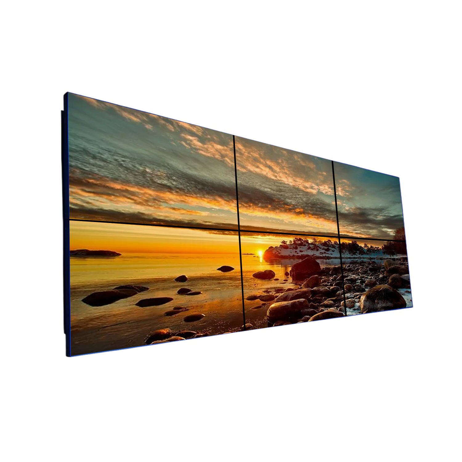 49” BOE LCD Video Wall – 3x2 Kit (6 Panels) | 1920x1080 FHD | 500 nits | Ultra Narrow Bezel 3.5mm | HDMI Splicer + Wall Mount Included