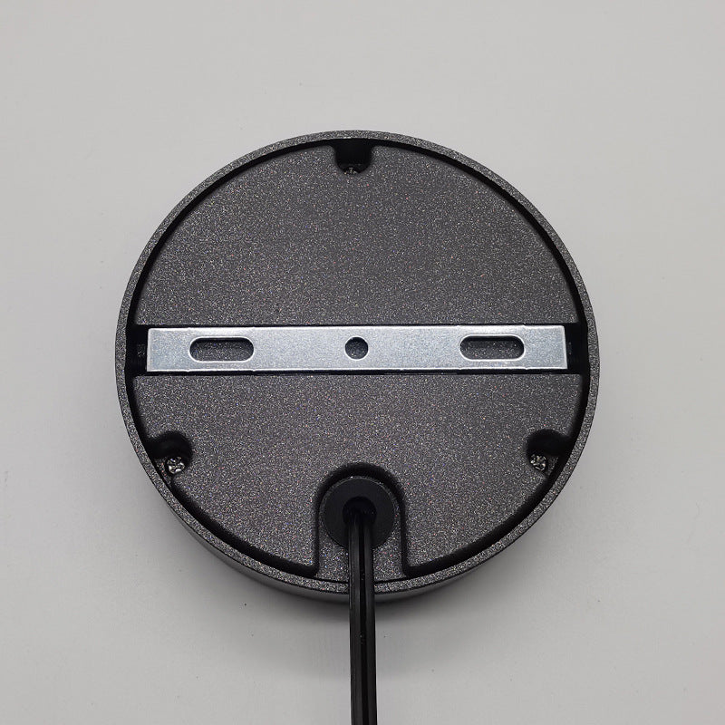 Lot de 6 spots LED basse tension pour terrasse, rampe d'escalier avec LED intégrée 4 W, éclairage d'accentuation 12 V CA/CC, finition aluminium thermolaqué noir.