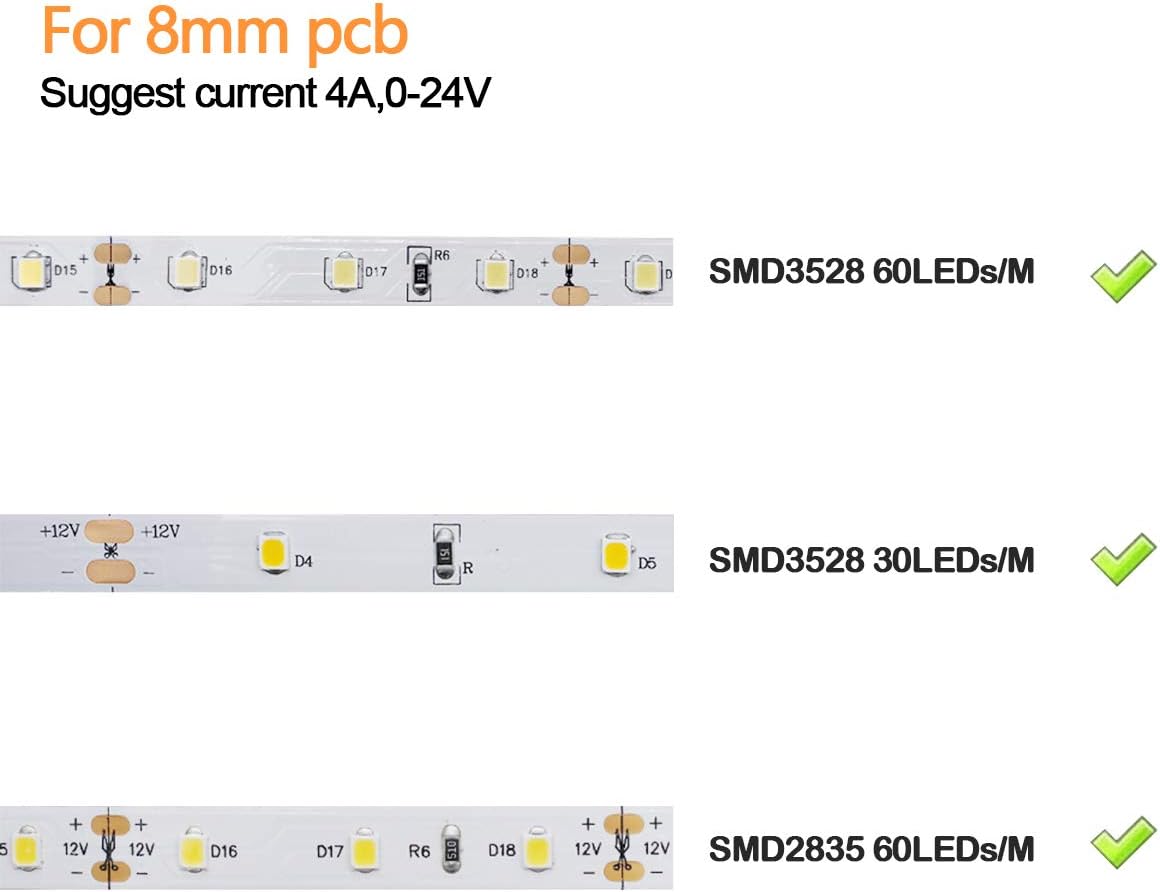 LED Strip Connectors – 10mm 2Pin Solderless Clips | Strip to Wire / Strip to Strip / DC Adapter / L / T – 10-Pack | Local Stock US/UK