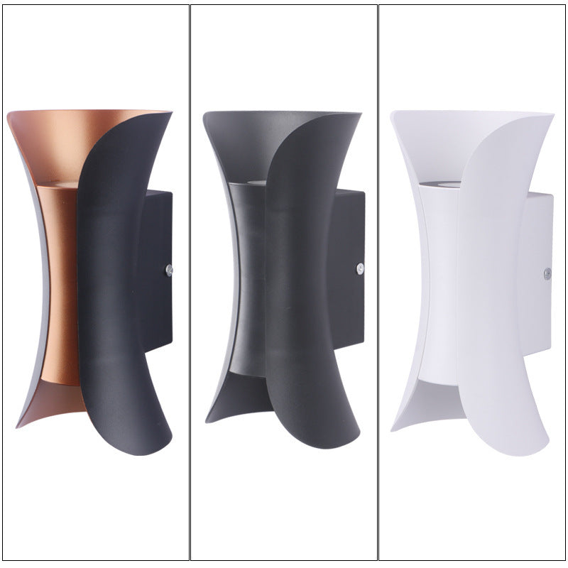 Waterproof LED Wall Light - 10W | 3000K / 6500K | White / Black / Black & Golden | Up & Down Outdoor Wall Sconce for Porch, Garden, Balcony & Indoor Decoration | Plastic Housing | IP65 | 4-Pack