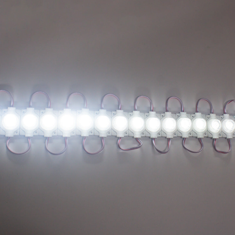 12V 1.5W LED Module with Lens, 20pcs/String, 150LM, IP65 Waterproof Sign Module for Light Box, Channel Letter, and Signage Backlighting – 6500K / 3000K / Red / Green / Blue / Yellow / Pink