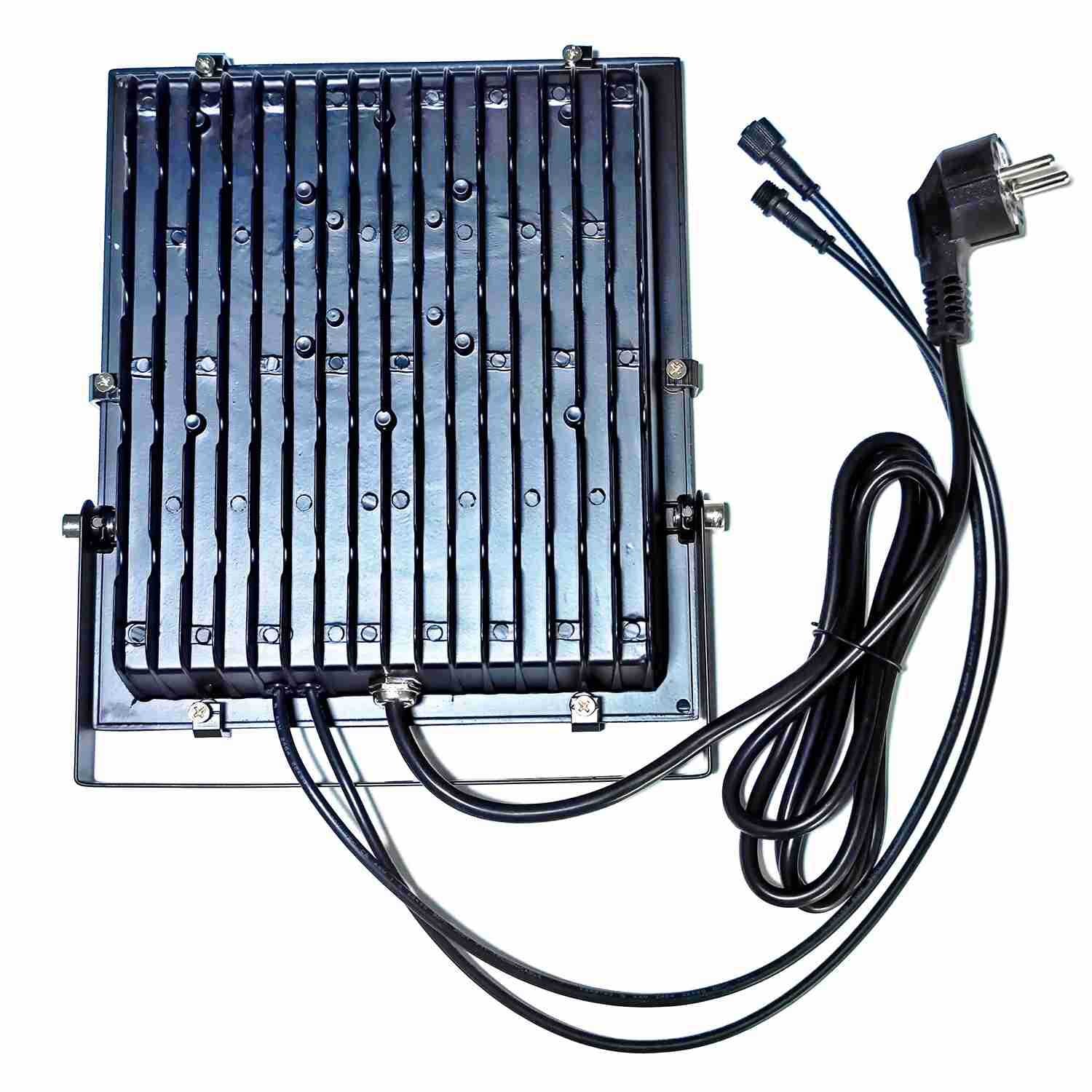 DMX512 RGB LED Flood Light – 30W to 200W, 90° Beam Angle, IP66 Waterproof Stage and Landscape Light, Aluminum Housing, Tempered Glass, AC85–265V for Architectural, Wall Wash and Outdoor Lighting