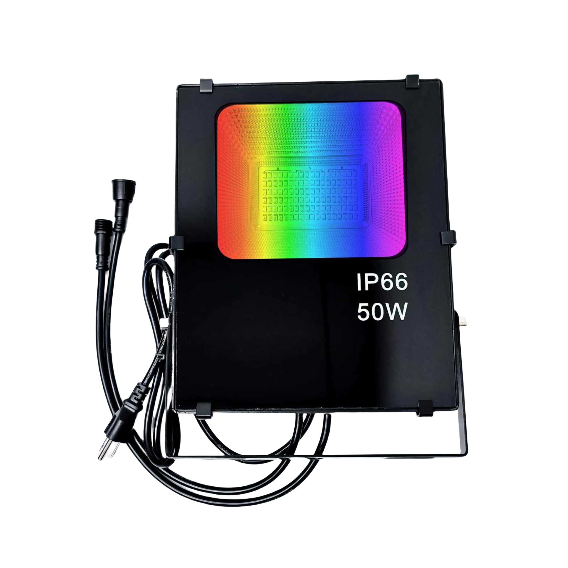 DMX512 RGB LED Flood Light – 30W to 200W, 90° Beam Angle, IP66 Waterproof Stage and Landscape Light, Aluminum Housing, Tempered Glass, AC85–265V for Architectural, Wall Wash and Outdoor Lighting