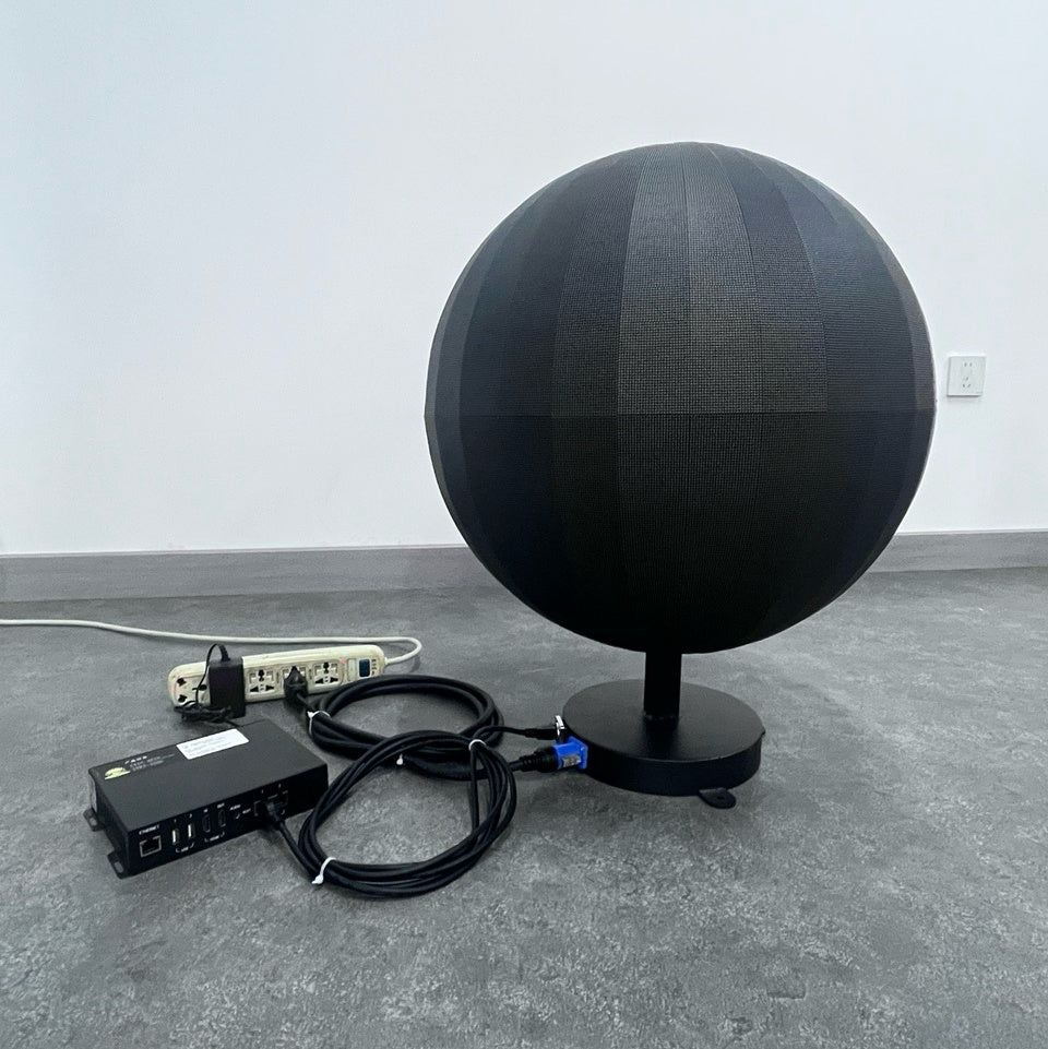 Small Indoor LED Sphere Display – Dia. 40cm / 50cm / 60cm / 85cm (1.3ft – 2.8ft), P1.86 / P2 | 360° Spherical Screen for Retail & Exhibits