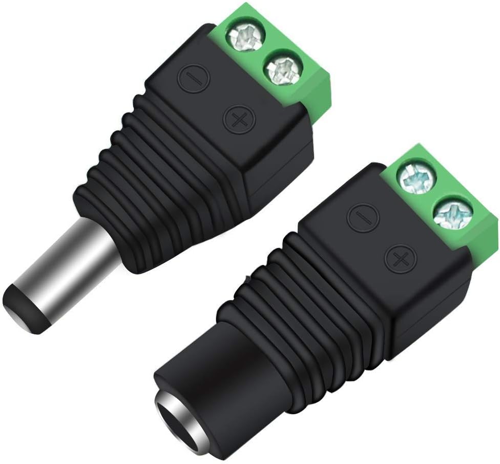 Adaptateur de prise d'alimentation CC – 2,1 x 5,5 mm | Connecteur cylindrique mâle/femelle/mâle + femelle – Vente en gros, 500 pièces, MOQ | Direct usine