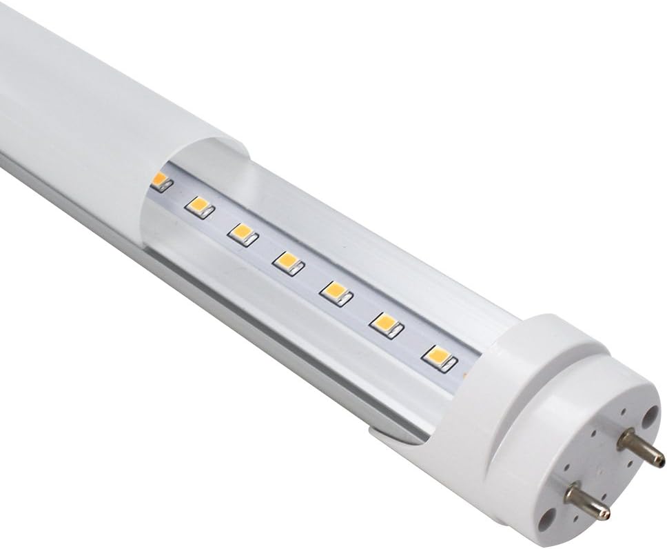 4ft Retrofit T8 LED Tube Light – 20W – Ballast Bypass – Frosted Lens – Warm / Natural / Daylight White – 4-Pack or 20-Pack – AC90-240V Non-Dimmable