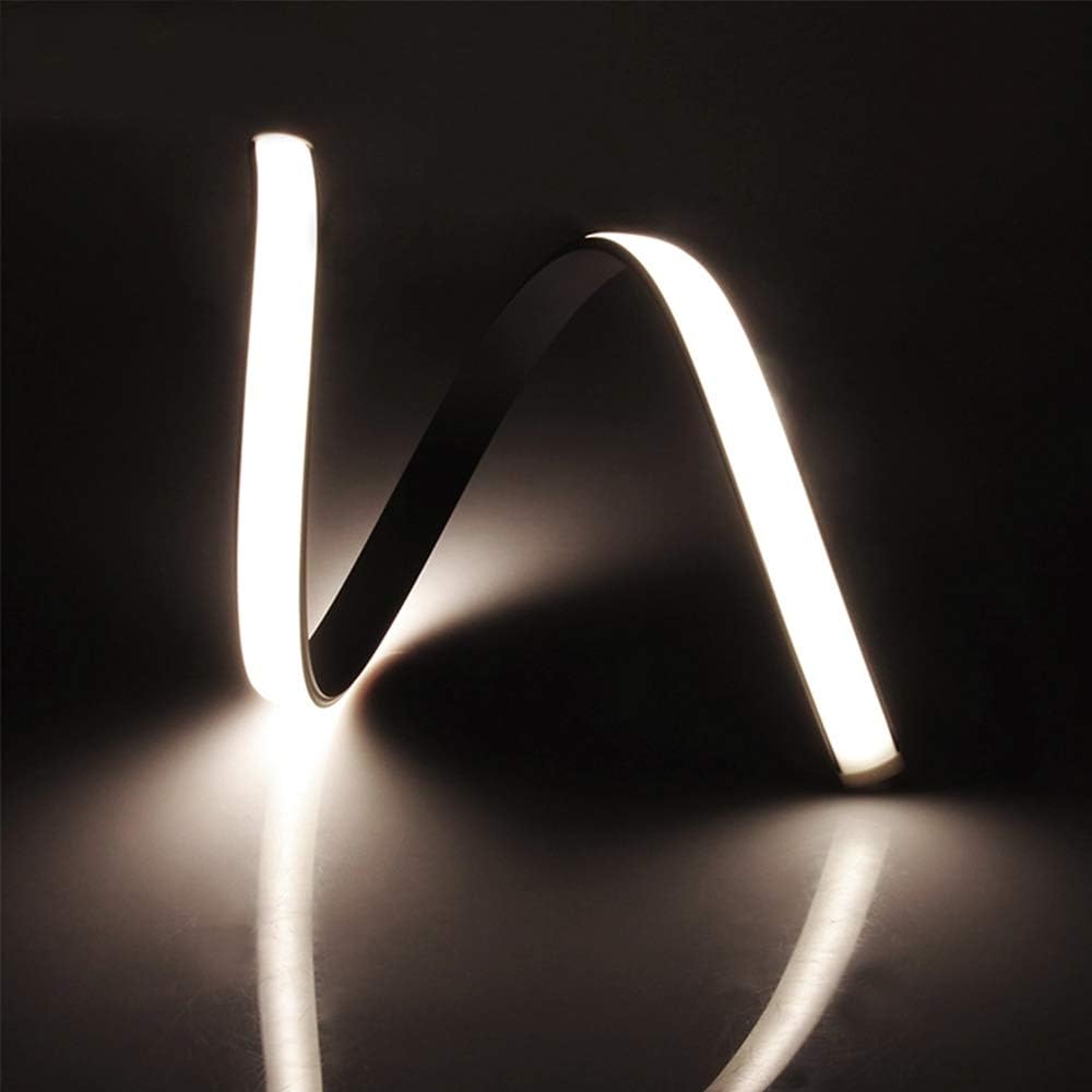 Profilés LED flexibles en aluminium en forme de U – Convient aux bandes LED de 1 à 12 mm | 1 mètre | Argent | Revêtement blanc laiteux | Avec accessoires d'installation | Lot de 6 | Stock local États-Unis/Royaume-Uni