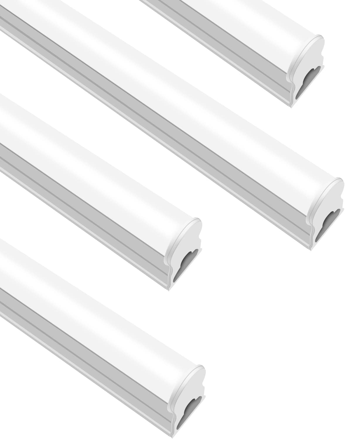 IT Series LED Shop Light – 2FT T5 Integrated Fixture | 10W | Warm/Natural/Daylight White | Linkable Utility Ceiling & Under Cabinet Tube Light | Corded Electric with Built-in On/Off Switch | 4-Pack / 10-Pack | Non-Dimmable AC90–240V