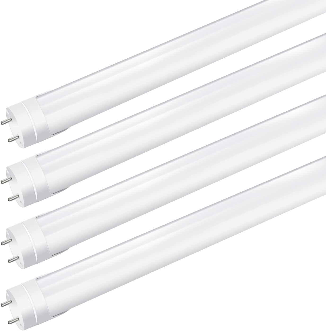 4ft Retrofit T8 LED Tube Light – 20W – Ballast Bypass – Frosted Lens – Warm / Natural / Daylight White – 4-Pack or 20-Pack – AC90-240V Non-Dimmable