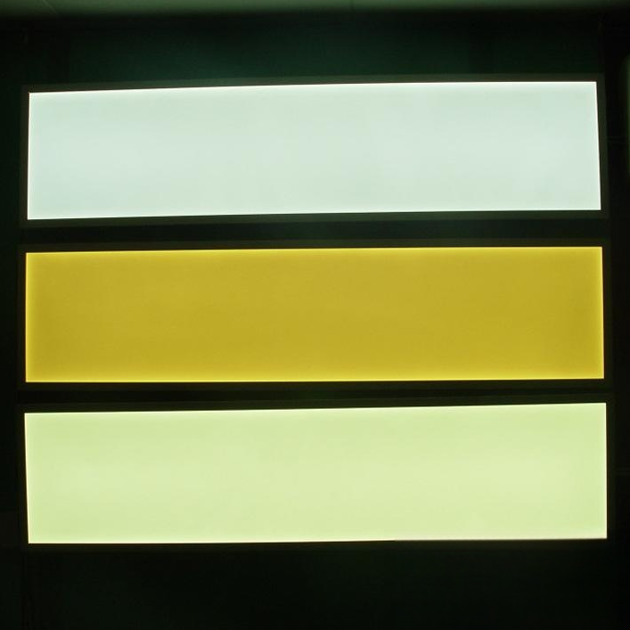 Lot de 5 plafonniers LED à panneau plat 300 x 1 200 mm, 40 W, 3 600 lm, intensité variable 3 000/4 000/6 500 k, pour bureau, garage ou sous-sol.