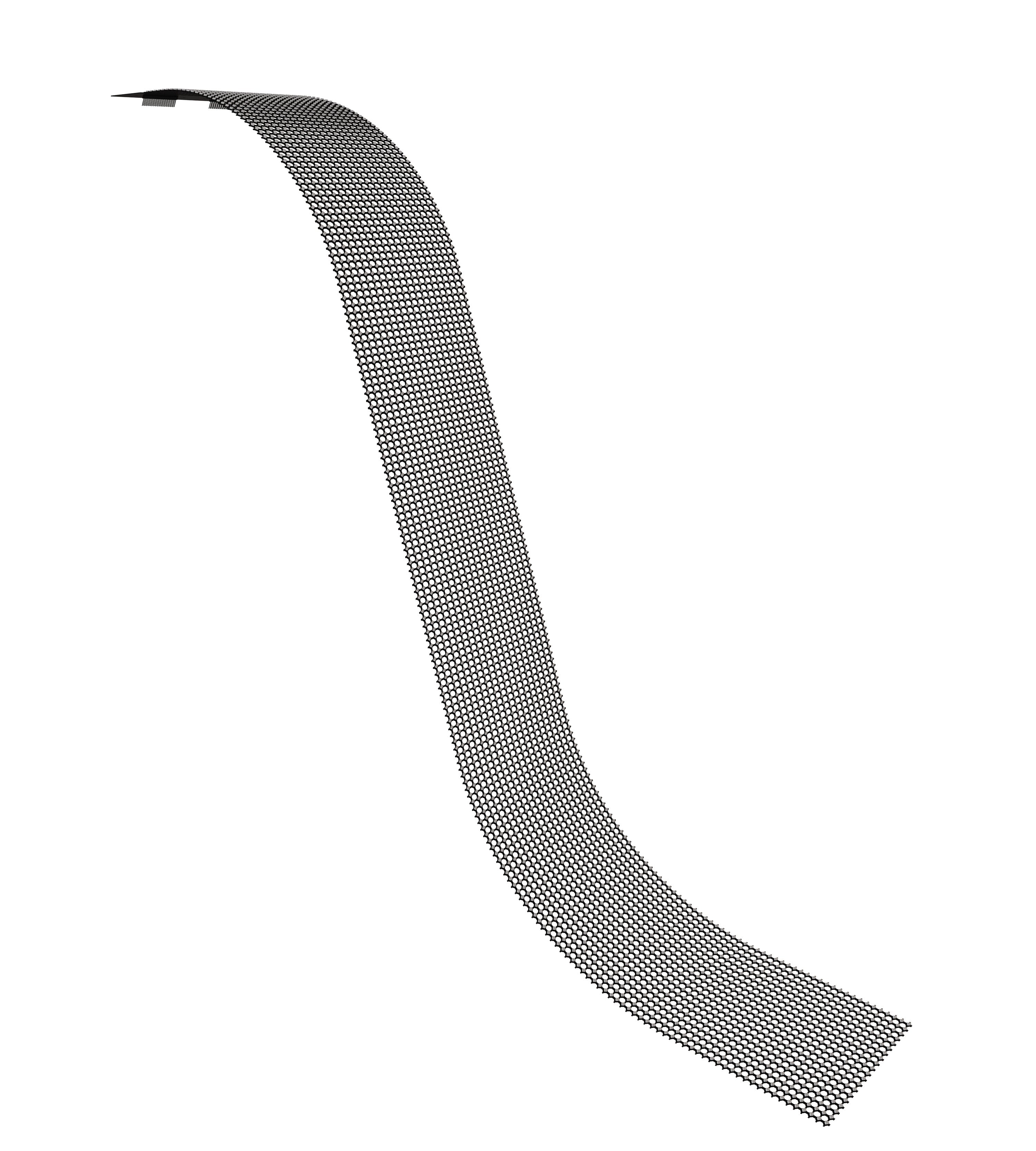 P6.25 Flexibler transparenter holografischer LED-Filmbildschirm, Helligkeit >3000NITS - Preis für einen Quadratmeter