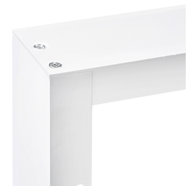 5er-Pack 300 x 1200 Aluminium-Aufbaurahmen für LED-Panel-Licht, Weiß oder Silber