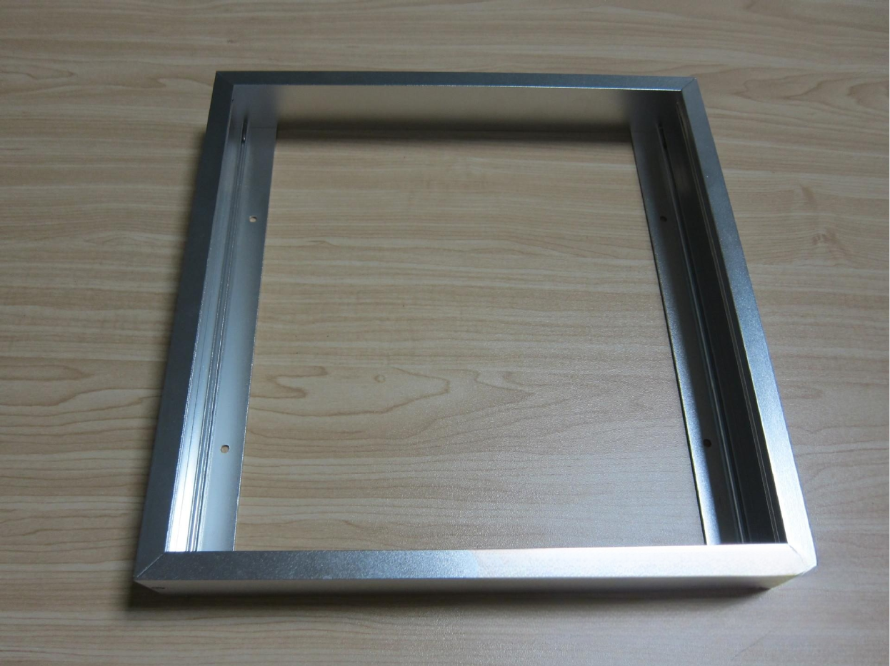 5er-Pack 300 x 300 Aluminium-Aufbaurahmen für LED-Panel-Licht, Weiß oder Silber
