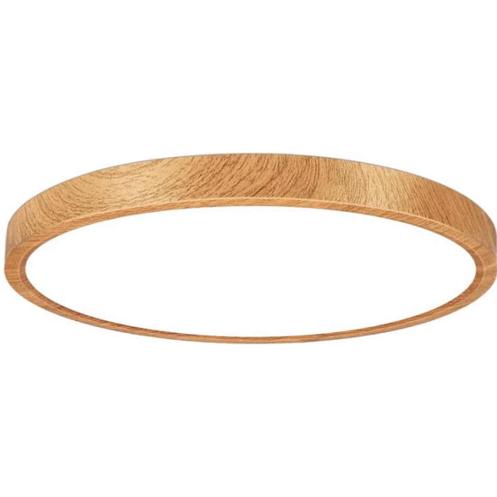 AC 220–240V Round LED Ceiling Light – Wood Grain – 24W – 3000K / 4500K / 5000K / 6500K – Flush Mount Ceiling Light – Local Stock (UK/DE)