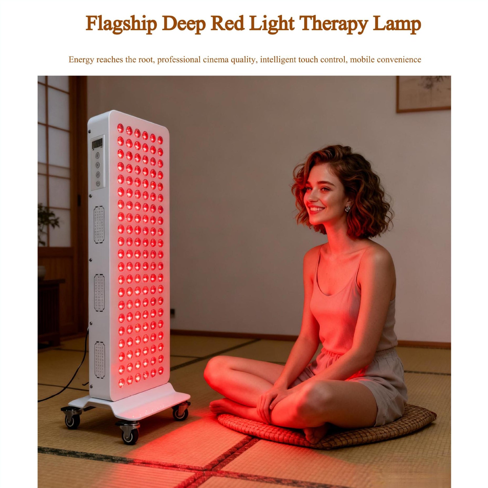 Panneau de luminothérapie à LED rouge ALPRO500, 140 W, rouge profond 660 nm et proche infrarouge 850 nm