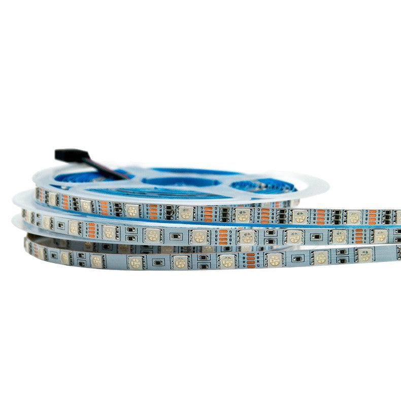 6MM Wide SMD5050 RGB LED Strip Light - DC12V | 60 LEDs/M | 6mm PCB | Non-Waterproof | for Mirror, Kitchen Cabinet, Bedroom | 5/50M
