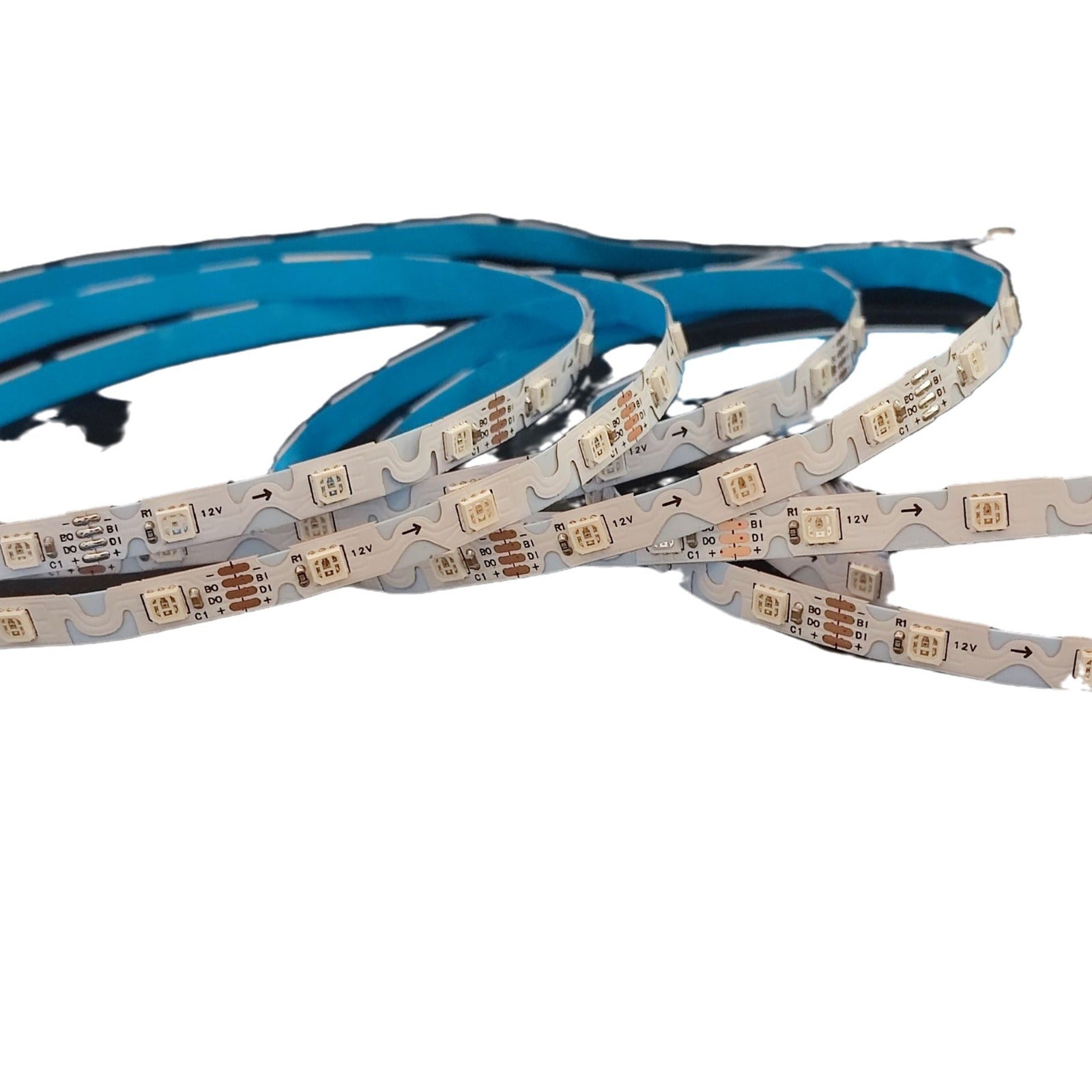 SK6812 RGBIC LED Strip Light – 6mm S-Shape Bendable, Individually Addressable, 12V DC, SMD3535 60 LEDs/m, Non-Waterproof Strip & Kit Packages