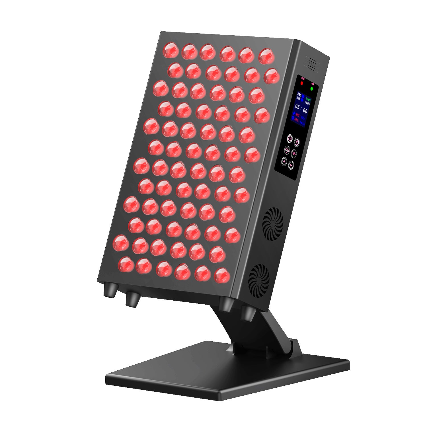 115W BLK PRO Red Therapy Light w/ 72pcs 5Watt Bi-Chip (850nm & 660nm) LED Red Light