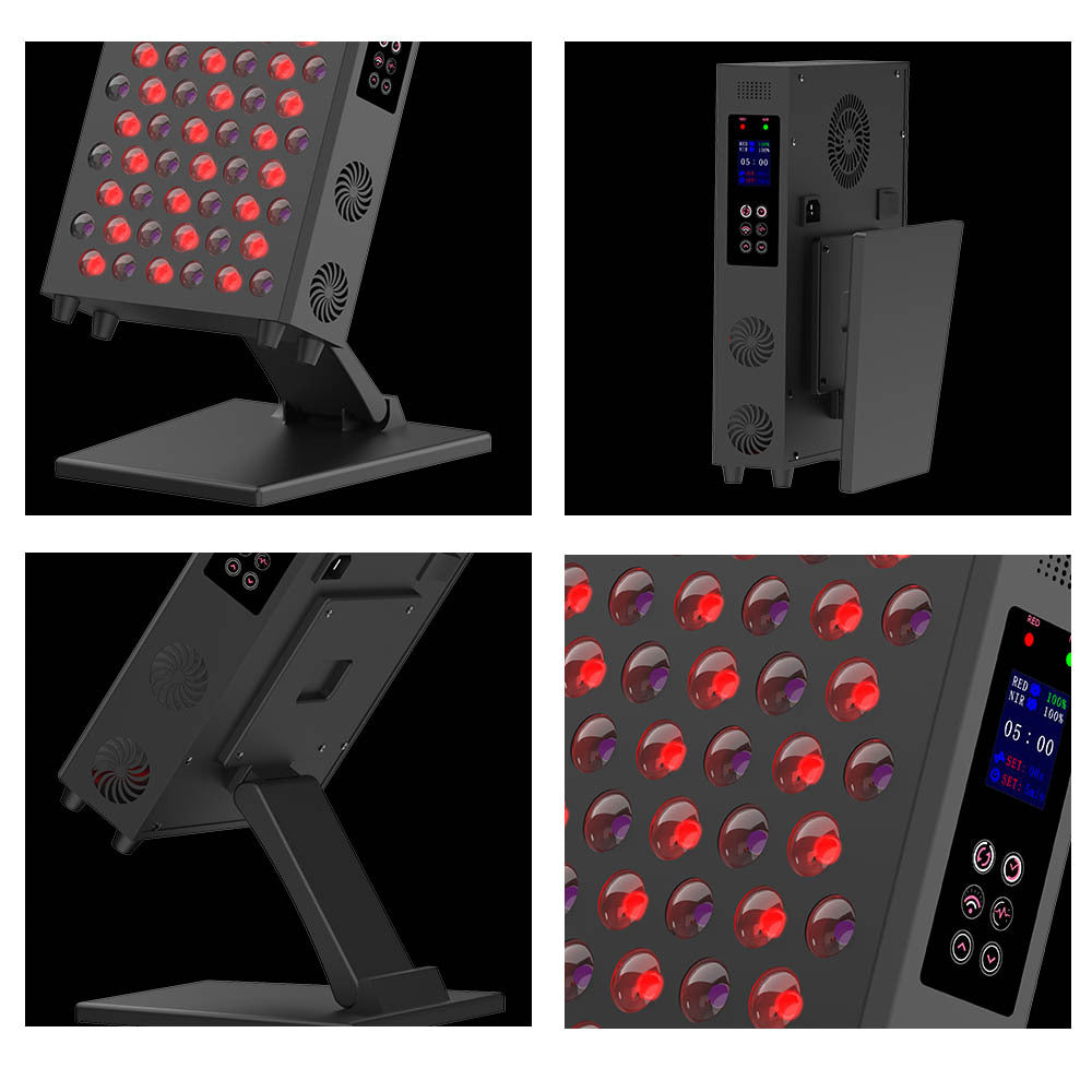 115W BLK PRO Red Therapy Light w/ 72pcs 5Watt Bi-Chip (850nm & 660nm) LED Red Light