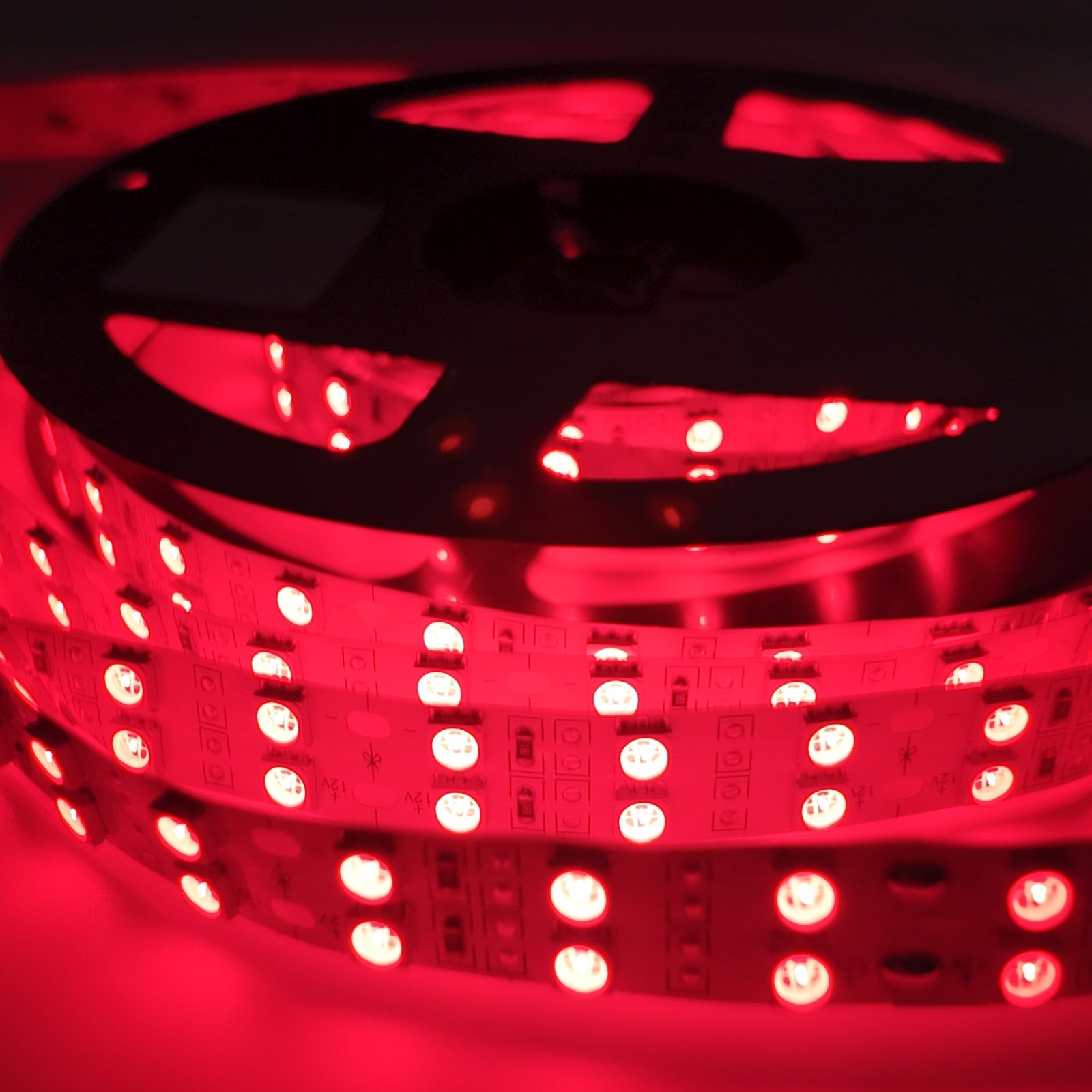 730–735nm SMD5050 DC12V Infrared LED Strip Light – High Power Far Red for Plants, 30/60/120 LEDs/m, 5 Meters, IP00/IP65