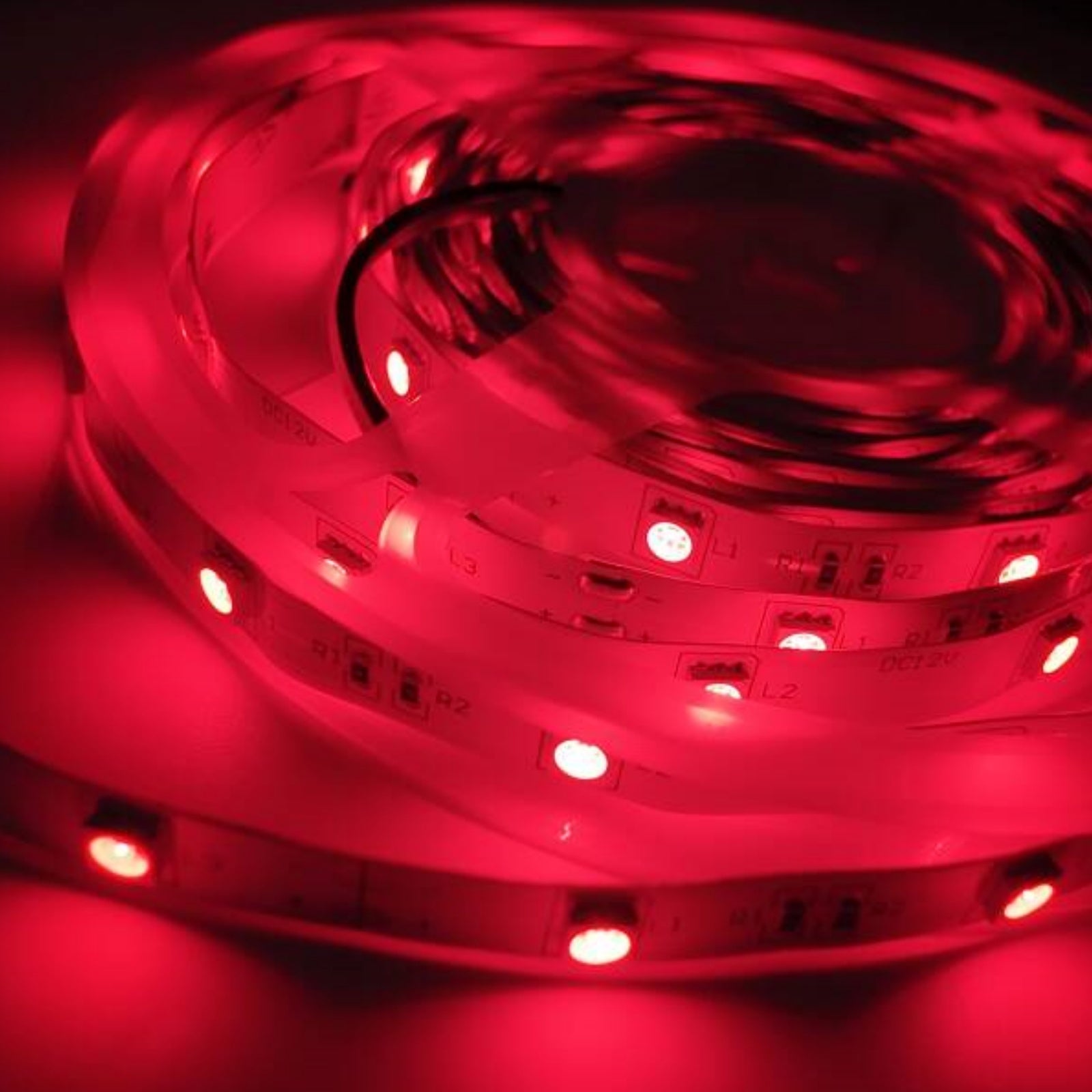 730–735nm SMD5050 DC12V Infrared LED Strip Light – High Power Far Red for Plants, 30/60/120 LEDs/m, 5 Meters, IP00/IP65