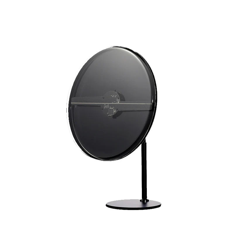30 cm (11,8 Zoll) DC5V 3D-Hologramm-Lüfterdisplay | 2-Blatt-LED-Visual-Player mit hoher Helligkeit | Desktop-/Bodenständer | Batteriebetriebene Option (keine Batterie enthalten) | Schutzhülle/Gehäuse mit transparentem oder schwarzem Hintergrund