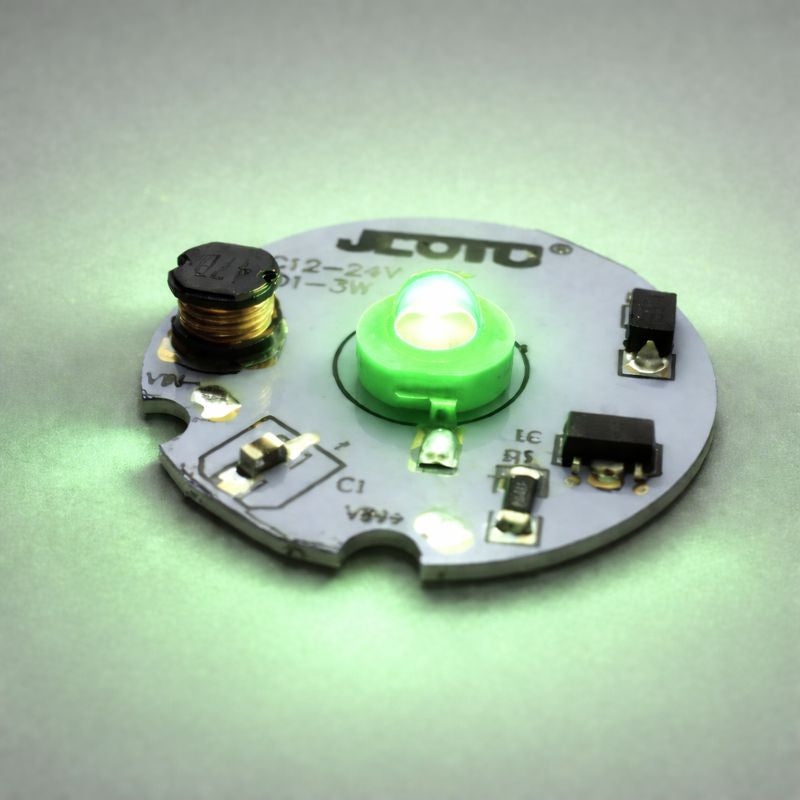 1W 3W DC12V-DC24V LED PCB Component 30mm Wide Round Board