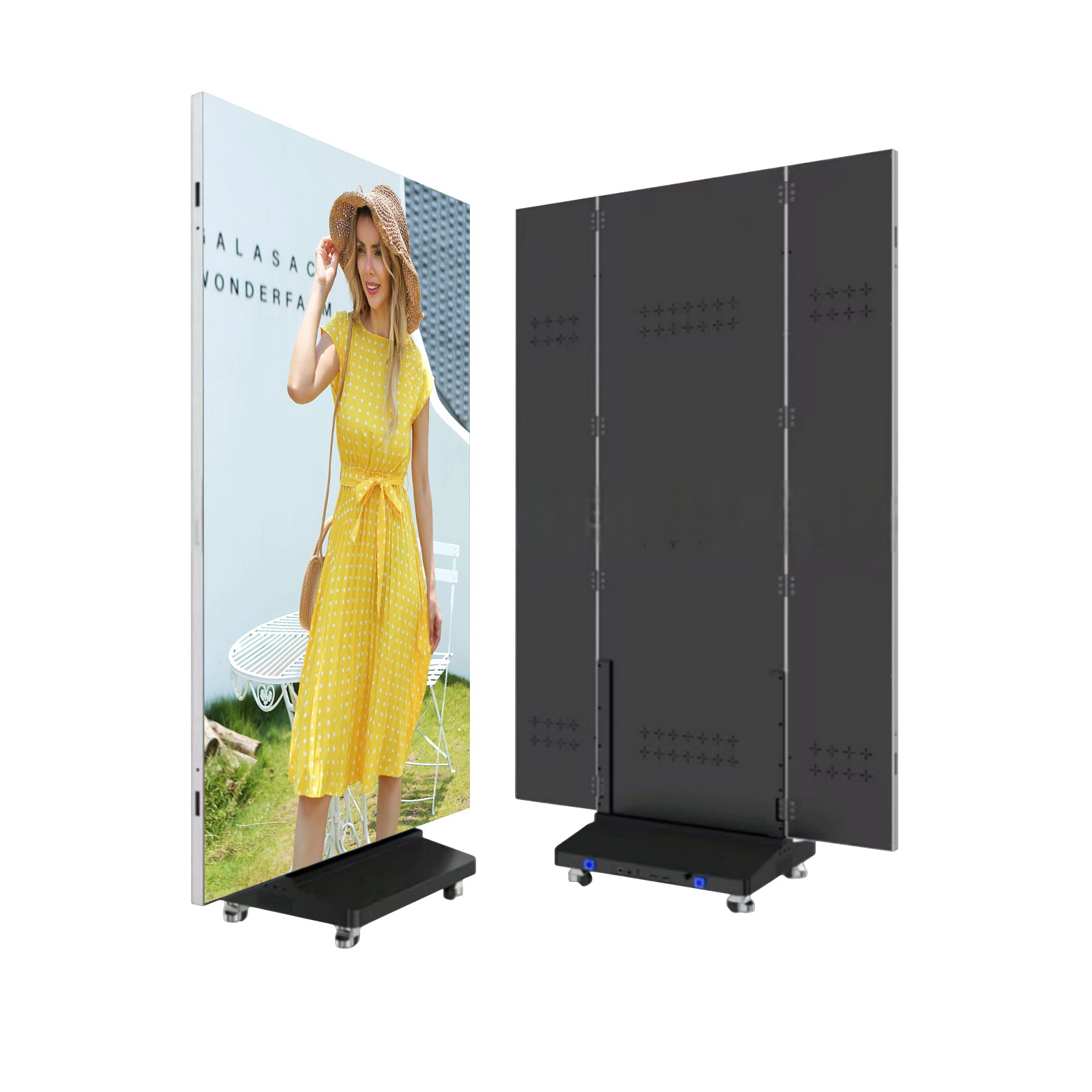 EP-TR Series Tri-Fold LED Poster Display | Foldable 1280×1920mm Panel | P2.5 / P2 / P1.86 / P1.53 / P1.25  | GOB Surface | Portable Indoor Kiosk Display