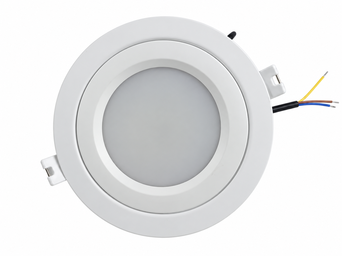 FX-2 Series Waterproof LED Downlight IP65 | 5W / 7W / 12W / 15W | CRI>80 | 100–240V | Vapor-Proof Ceiling Light for Shower, Sauna & Outdoor Lighting | 1 / 4 / 10-Pack | White Housing | Non-Dimmable