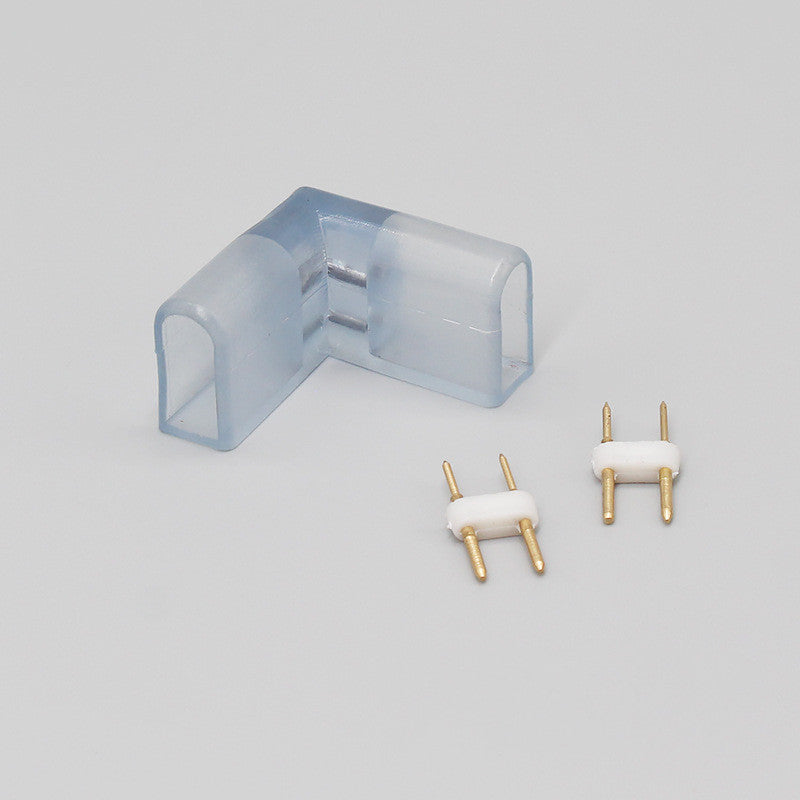 Accessoires pour bande lumineuse LED NEON 8x16, connecteur de bande et clips d'installation