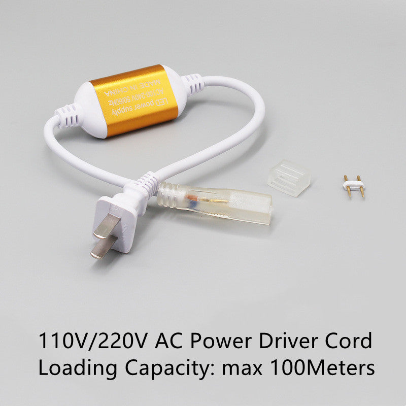 Accessoires pour bande lumineuse LED NEON 8x16, connecteur de bande et clips d'installation