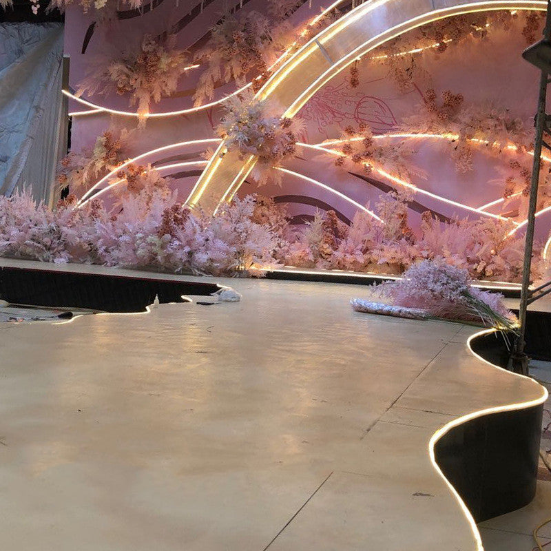 High Voltage Single Color LED Neon Rope Light - 8x16mm | SMD2835 120LEDs/m | AC110V / 220V Flexible Neon LED Strip | IP65 Waterproof Cuttable Neon Flex for Indoor & Outdoor Decoration | with Power Plug | 10/50M