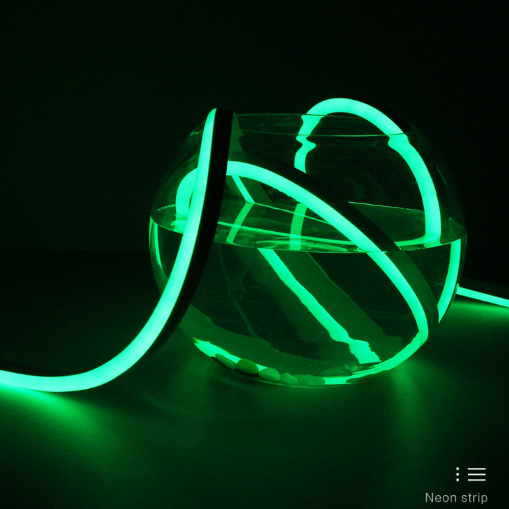 Single Color LED Neon Rope Light 8x16mm | 110V/220V AC Flexible Neon LED Strip | SMD2835 120LEDs/m | Waterproof Cuttable Neon Flex for Indoor & Outdoor Decoration | 20m / 50m / 100m Kit with Power Adapter Plug