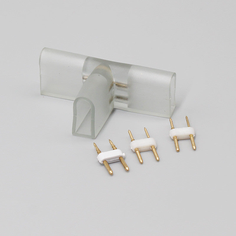 Accessoires pour bande lumineuse LED NEON 8x16, connecteur de bande et clips d'installation