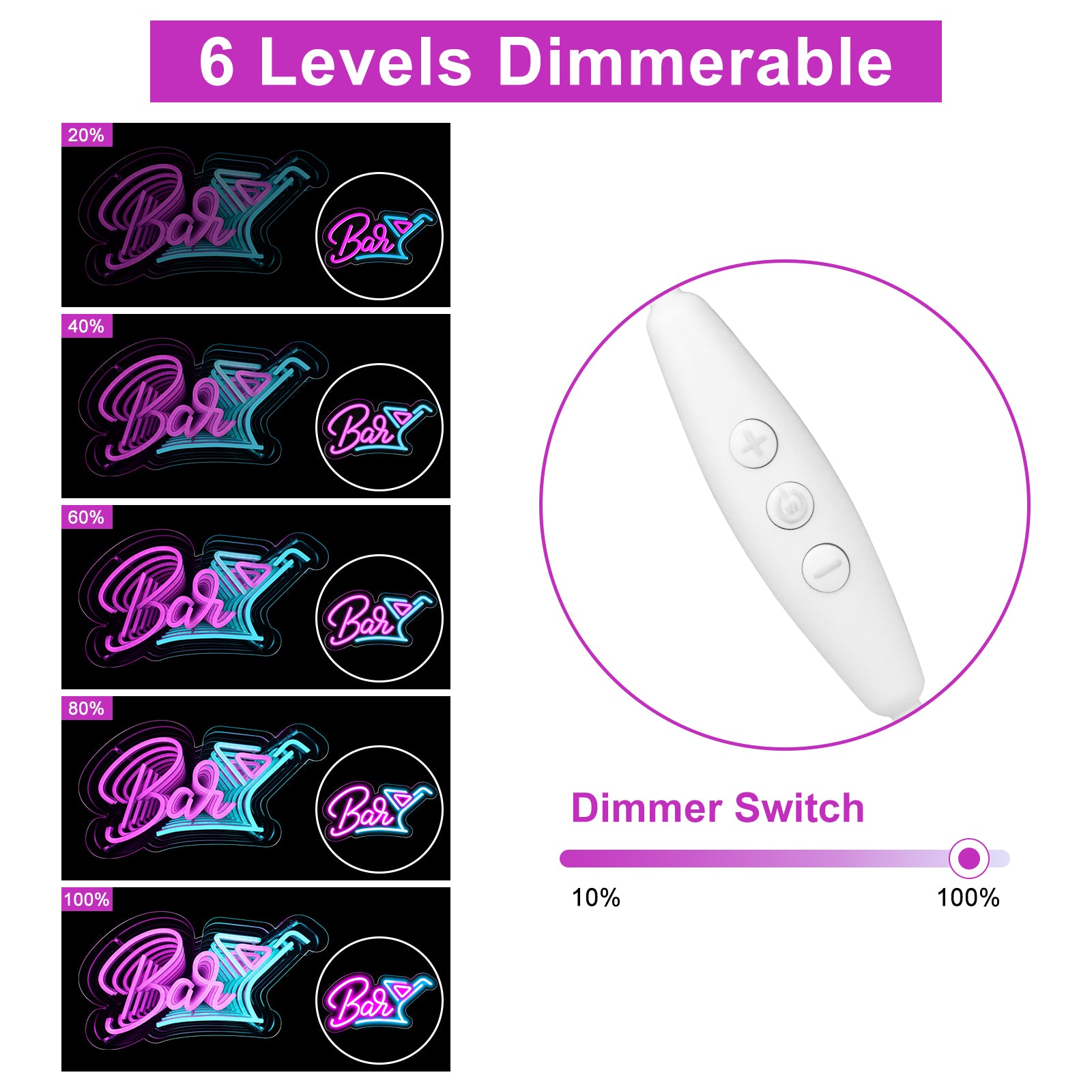 Panneau LED pour bar – 15 × 9,2 pouces | Éclat multicolore | Alimentation USB | Suspension | Idéal pour bar, pub, salon, discothèque et éclairage d'ambiance de fête