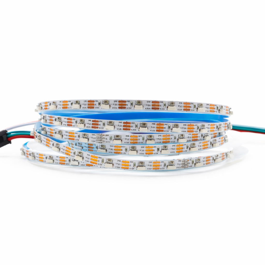 Side Emitting SMD4020 RGB LED Strip Light - DC12V | 60 LEDs/M | 5mm PCB | Non-Waterproof | for Mirror, Kitchen Cabinet, Bedroom | 5/50M