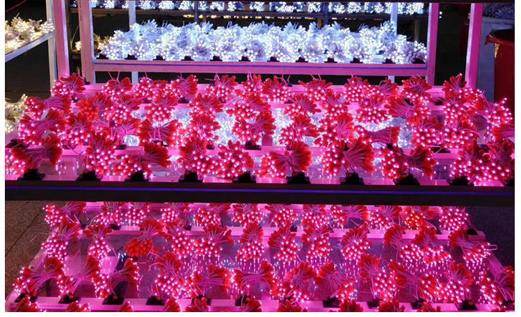 9mm LED Dot Light for Channel Letter Sign, 50pcs/String, 0.2W DC 12V IP67 Waterproof LED Pixel String Light for Punch Letter Signs, Advertising Boards and Light Boxes