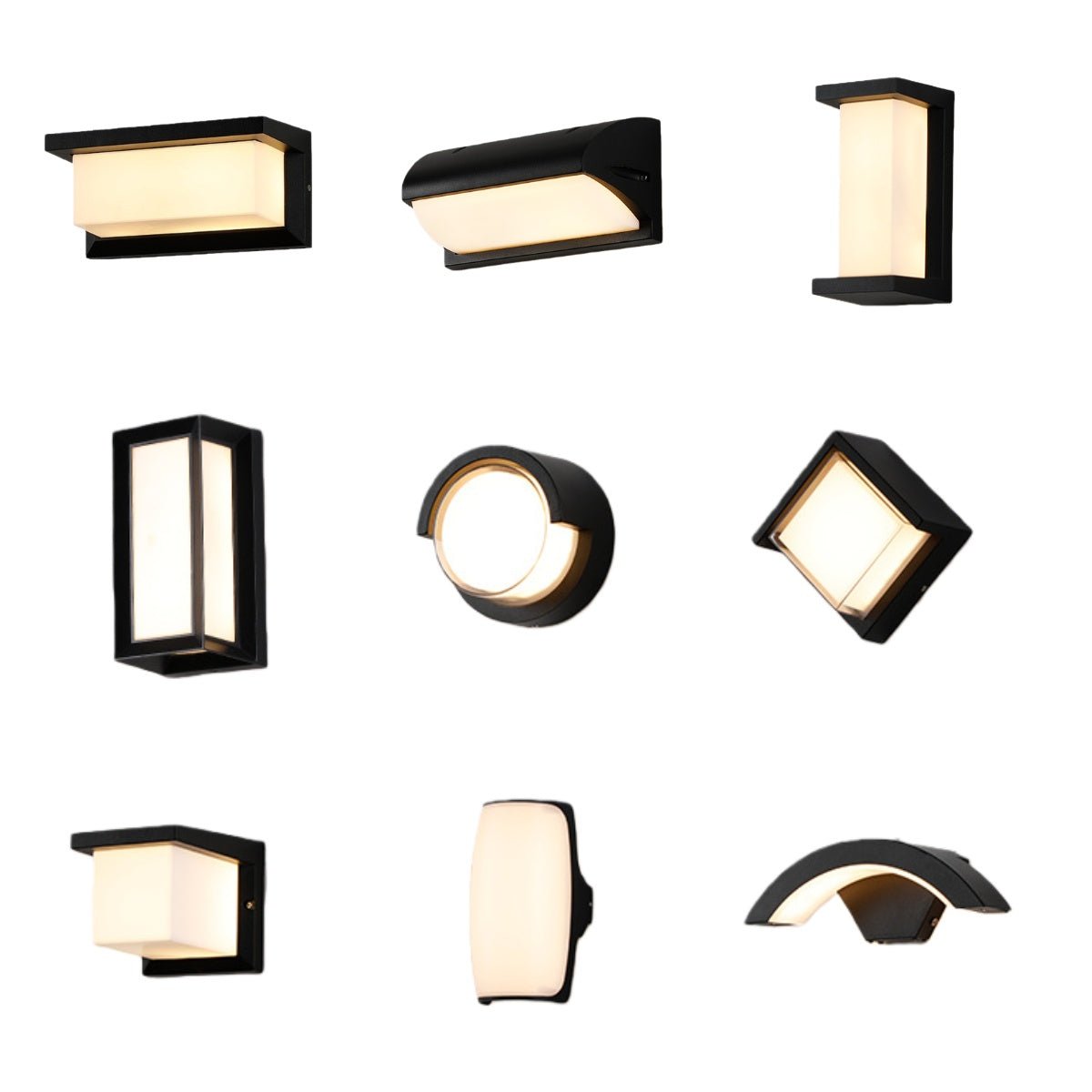 Cube Waterproof LED Wall Light – 18W | 3000K / 4000K / 6000K | Black Housing | Up & Down Outdoor Wall Sconce for Porch, Garden, Balcony & Indoor Decoration | Aluminum Housing | IP65 | 2-Pack