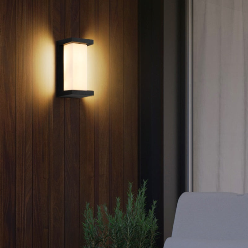 Open Frame Vertical Waterproof LED Wall Light – 18W | 3000K / 4000K / 6000K | Black Housing | Up & Down Outdoor Wall Sconce for Porch, Garden, Balcony & Indoor Decoration | Aluminum Housing | IP65 | 2-Pack